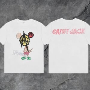 Denim Tears 2032-08 White Graphic T-Shirt City Outfit