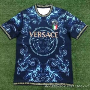 Real Madrid Blue Dragon Soccer Jersey Poolside Style