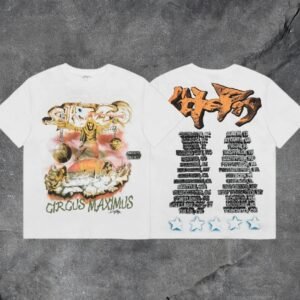 Denim Tears 2031-73 White Graphic T-Shirt Commuter Look