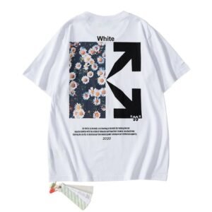 White Style 685 Anime Graphic T-Shirt Minimal Look