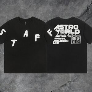 Denim Tears Black Graphic T-Shirt Summer Styling