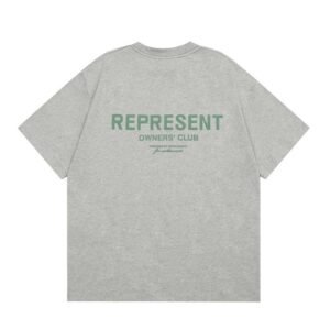 Represent Gray Style 801 Owners Club T-Shirt Casual Layering Logo