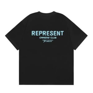Represent Black Style 868 Owners Club T-Shirt Daily Styling Logo