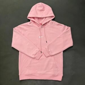 Nike Small Chest-Logo Detail Small-Logo Detail Pink Zip Hoodie Gift Ready Swoosh