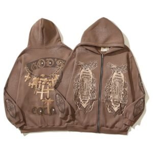 Mastermind Style W10 Zip Hoodie Commuter Look Skull