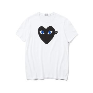 Comme des Garcons PLAY 2023-03 Black Style 2303 Heart Logo T-Shirt Poolside Style