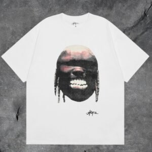 Denim Tears White Graphic T-Shirt Clean Colorway