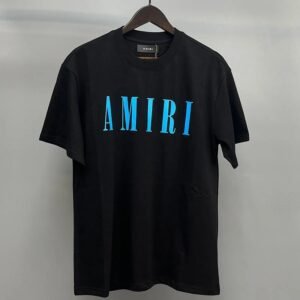 Amiri Black Blue Records Graphic T-Shirt Bold Graphic