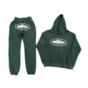 Stussy Matching Set Dark Green Tracksuit Set Travel Styling Logo