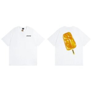 Stussy White Spider Graphic T-Shirt City Outfit Logo