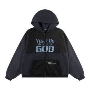 Clean Hoodie Colorway Graphic Zip Hoodie Streetwear Look