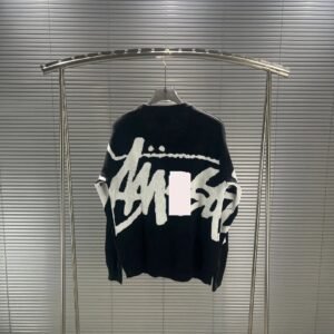 Stussy Black Swirl Graphic SweatShirt Weekend Wear