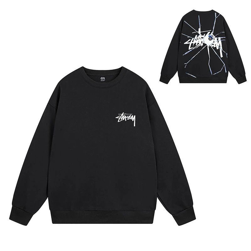 Stussy Black Style 536 Graphic SweatShirt Daily Styling