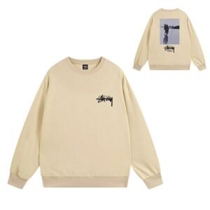 Stussy Beige Style 537 Graphic SweatShirt Statement Graphic