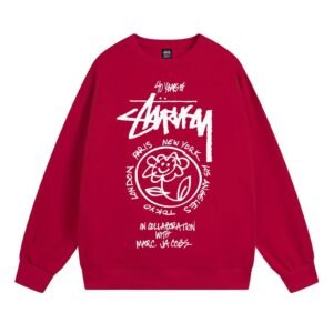 Stussy Red Style 539 Graphic SweatShirt Downtown Style