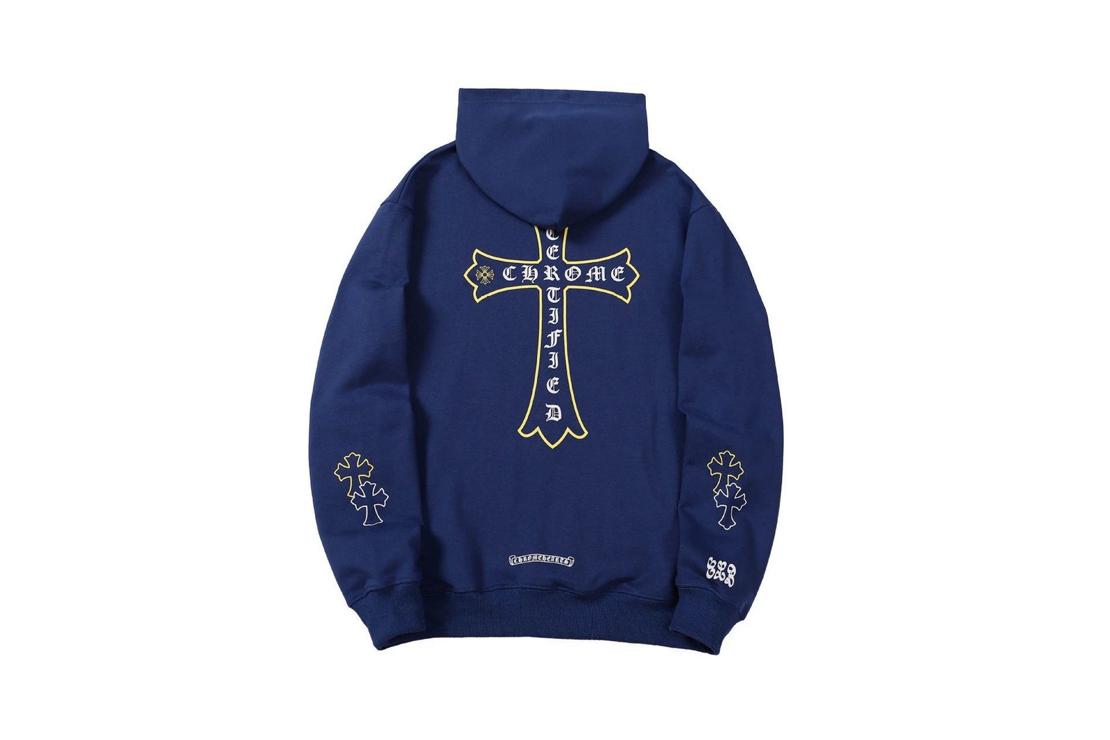 Chrome Hearts 2088-81 Navy Cross Graphic Hoodie Clean Colorway
