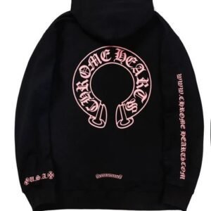 Chrome Hearts 2088-72 Black And Purple Cross Graphic Hoodie Casual Layering