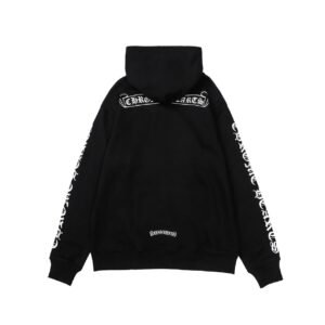 Chrome Hearts 2088-96 Black Cross Graphic Hoodie Airport Outfit
