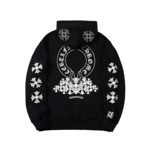 Chrome Hearts 2088-82 Black Cross Graphic Hoodie Match Day