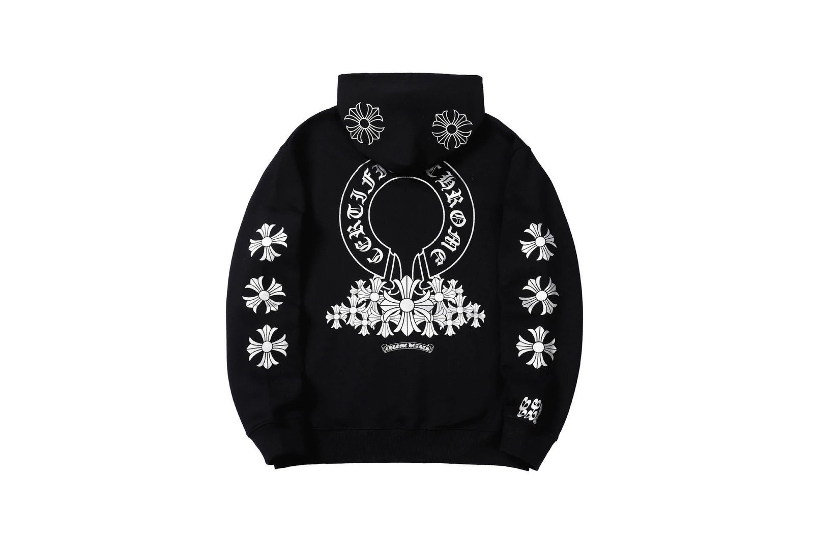 Chrome Hearts 2088-82 Black Cross Graphic Hoodie Match Day