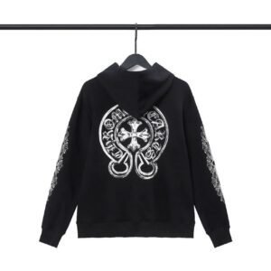 Chrome Hearts 2089-53 Black Cross Graphic Hoodie Minimal Look