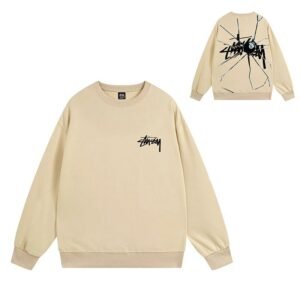 Stussy Beige Style 536 Graphic SweatShirt Resort Wear