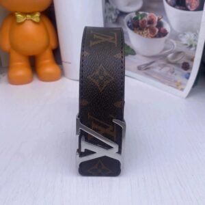 Louis Vuitton Polished Buckle Finish Monogram Belt Daily Styling