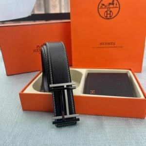 Hermes Classic Daily Accessory Reversible Leather Belt Weekend Wear